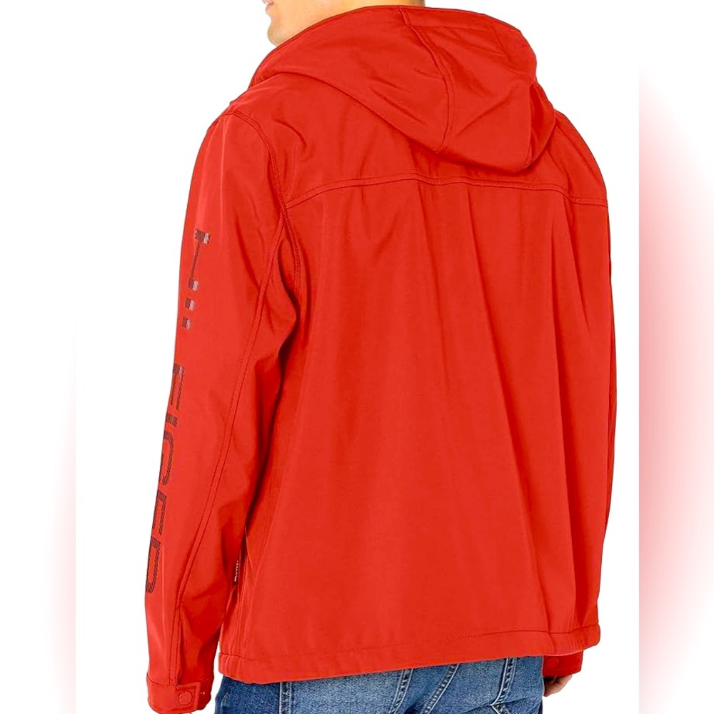 Tommy Hilfiger Men's Soft Shell Performance Hoody Logo Jacket Size M - Picture 2 of 11